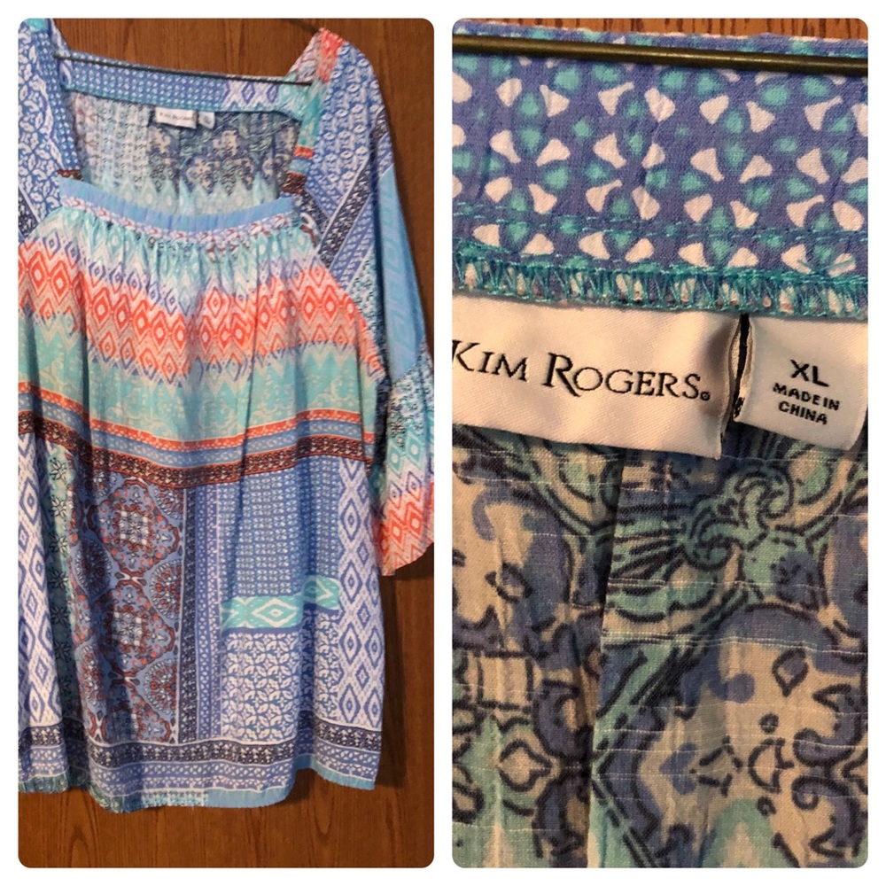 Capri pants and blouse set
